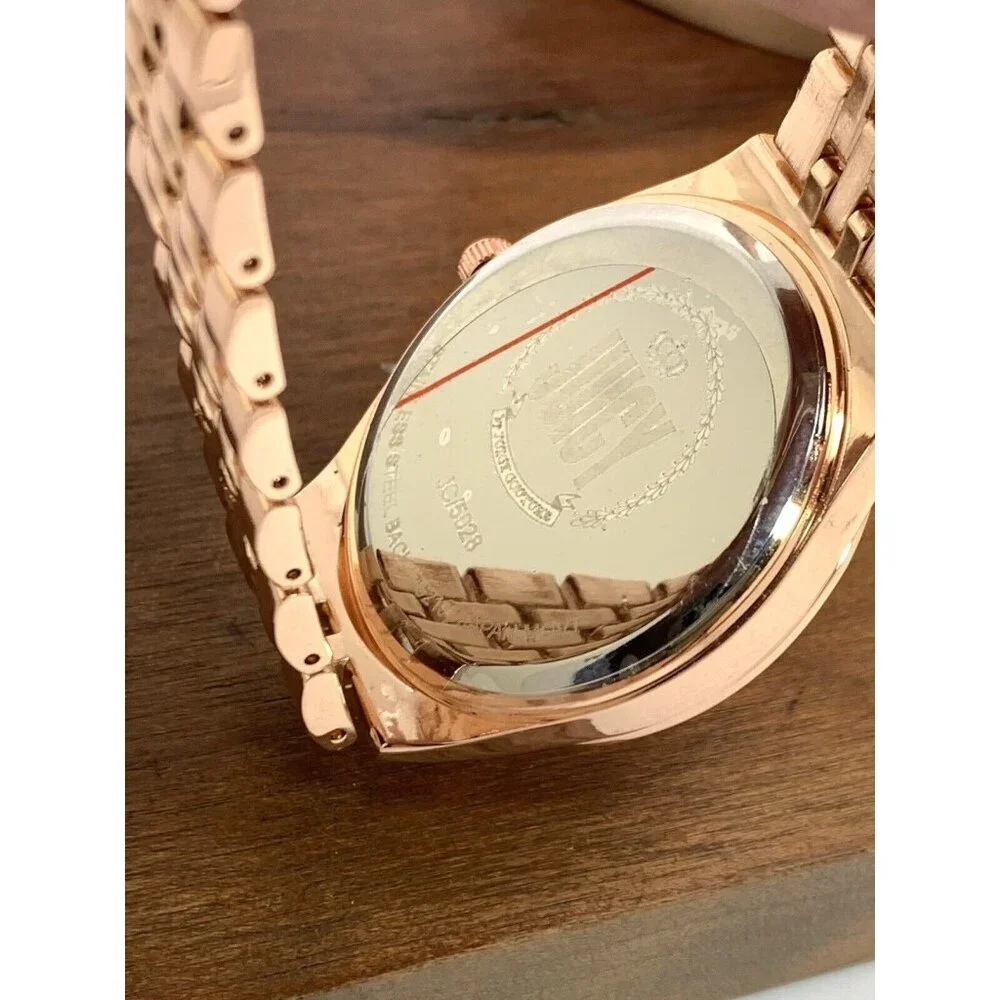 Juicy By Juicy Couture Women's Watch JC/5028 Quartz Pink Dial Rose Gold Steel
